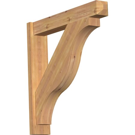Ekena Millwork Funston Smooth Craftsman Outlooker, Western Red Cedar, 5 1/2"W x 30"D x 30"H OUT06X30X30FST04SWR